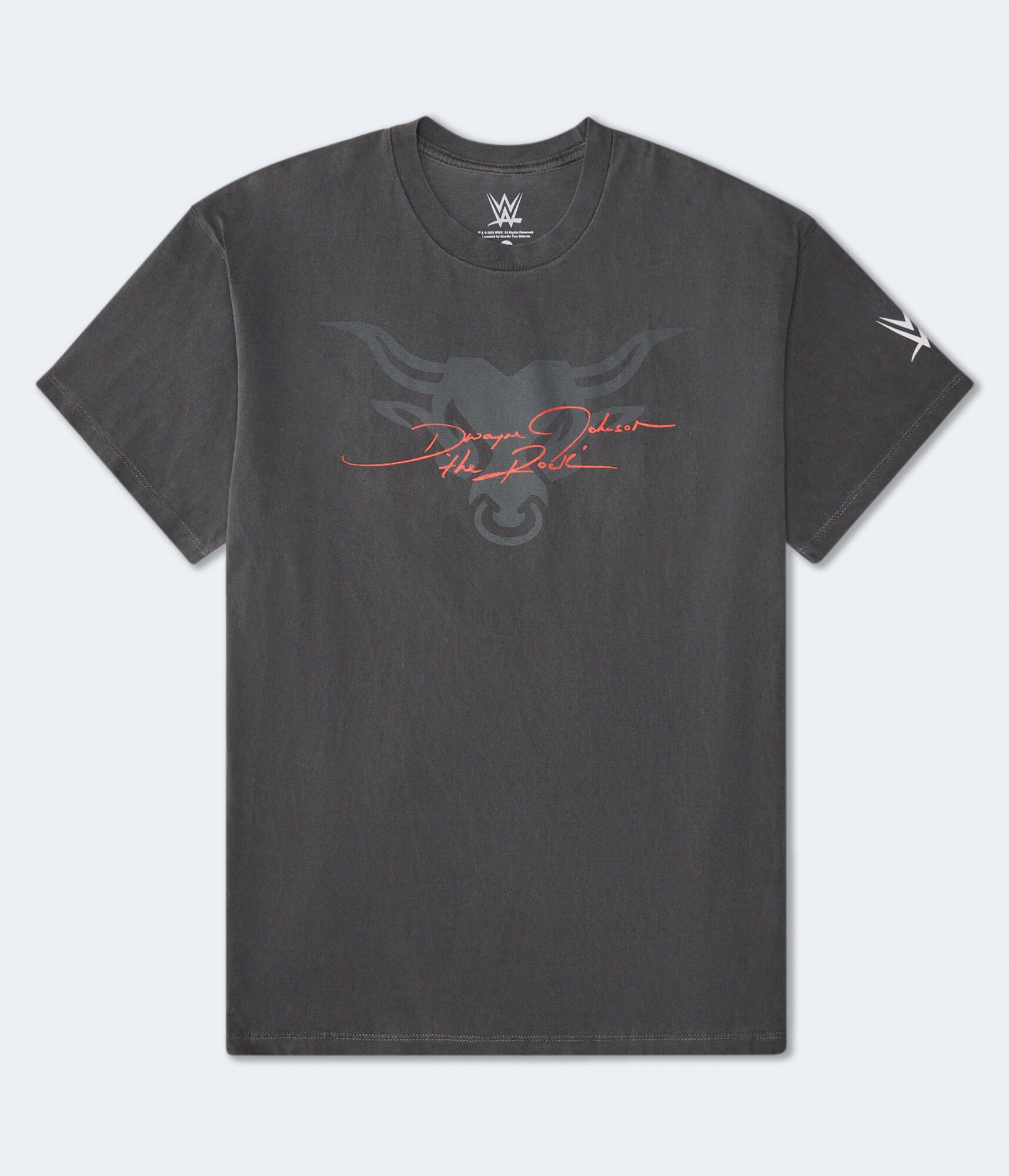 WWE The Rock Bull Logo Relaxed Graphic Tee