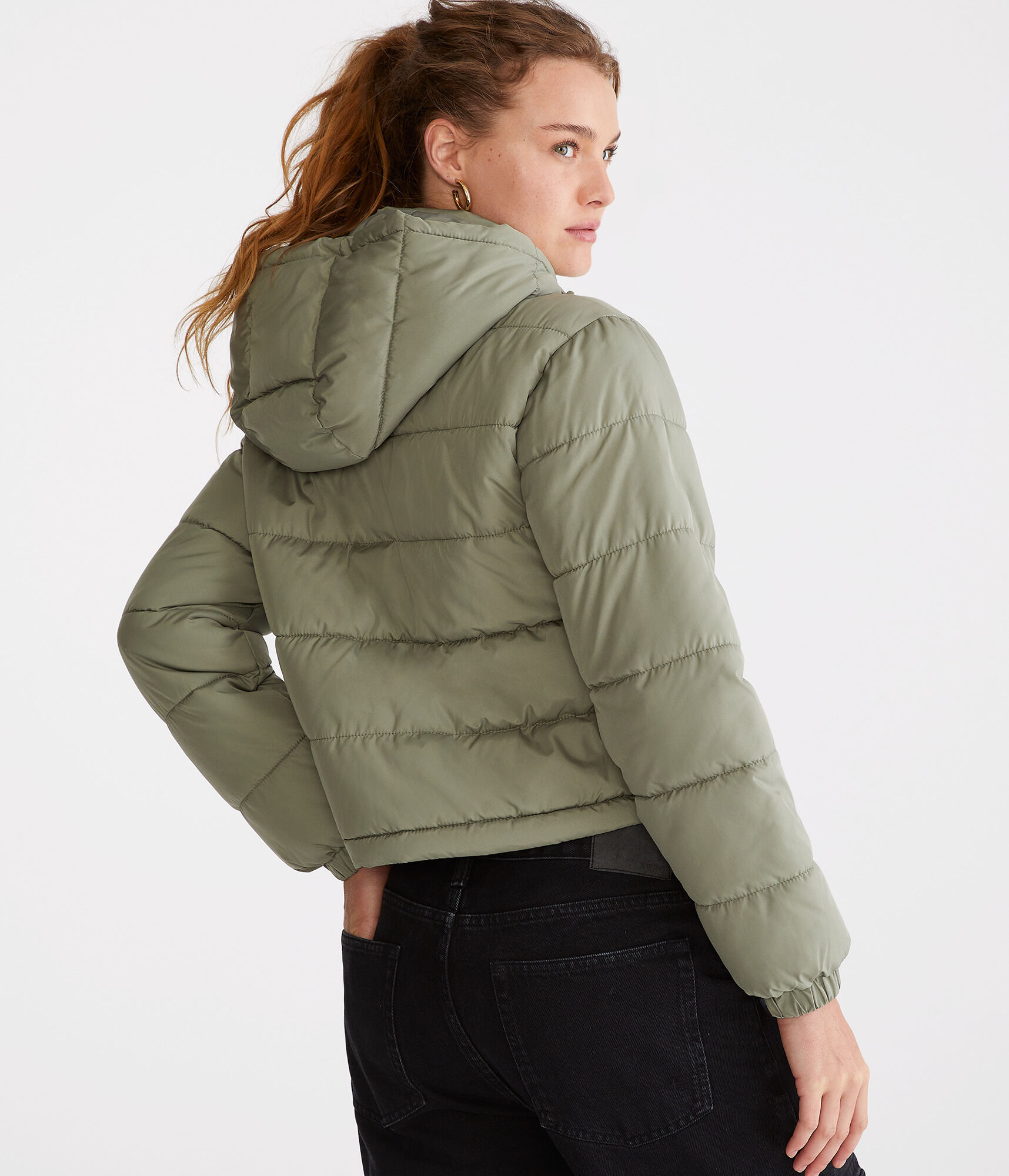Lightweight Hooded Puffer Jacket