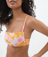 Tie-Dye Square-Neck Bikini Top