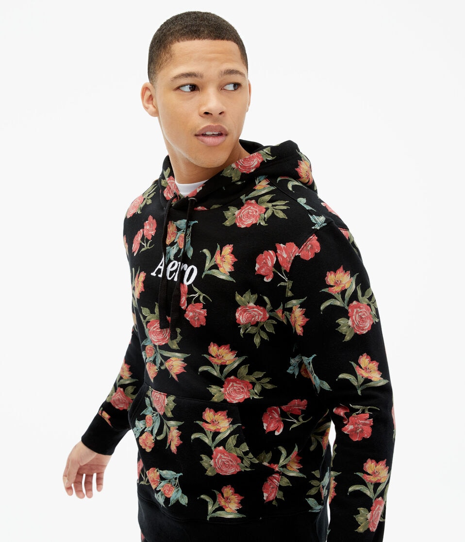 Aero Floral Pullover Hoodie
