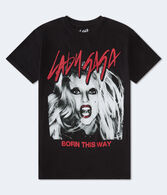 Lady Gaga Born This Way Oversized Graphic Tee