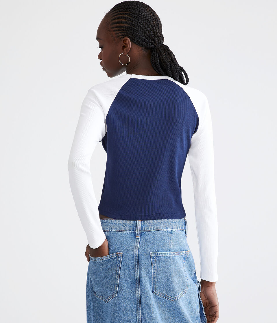 Long Sleeve New York Raglan Graphic Tee