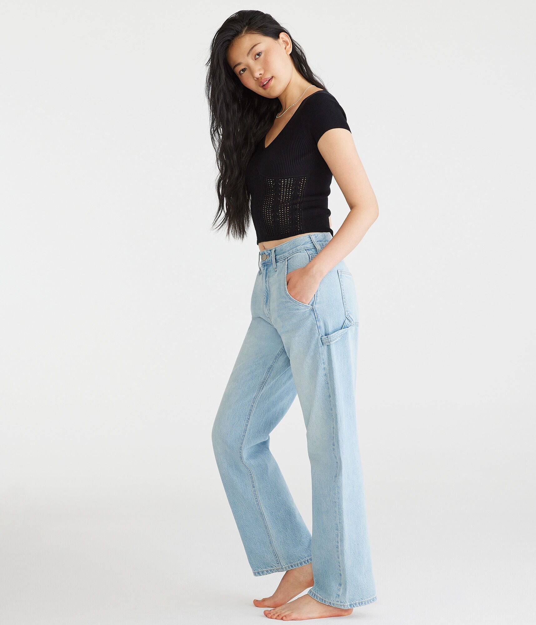 High-Rise Baggy Carpenter Jean