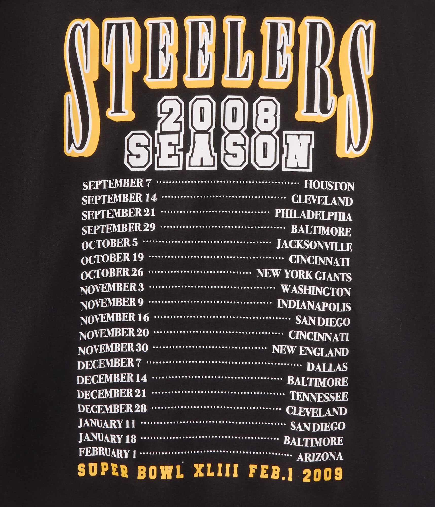 Pittsburgh Steelers 2008 Season Pullover Hoodie
