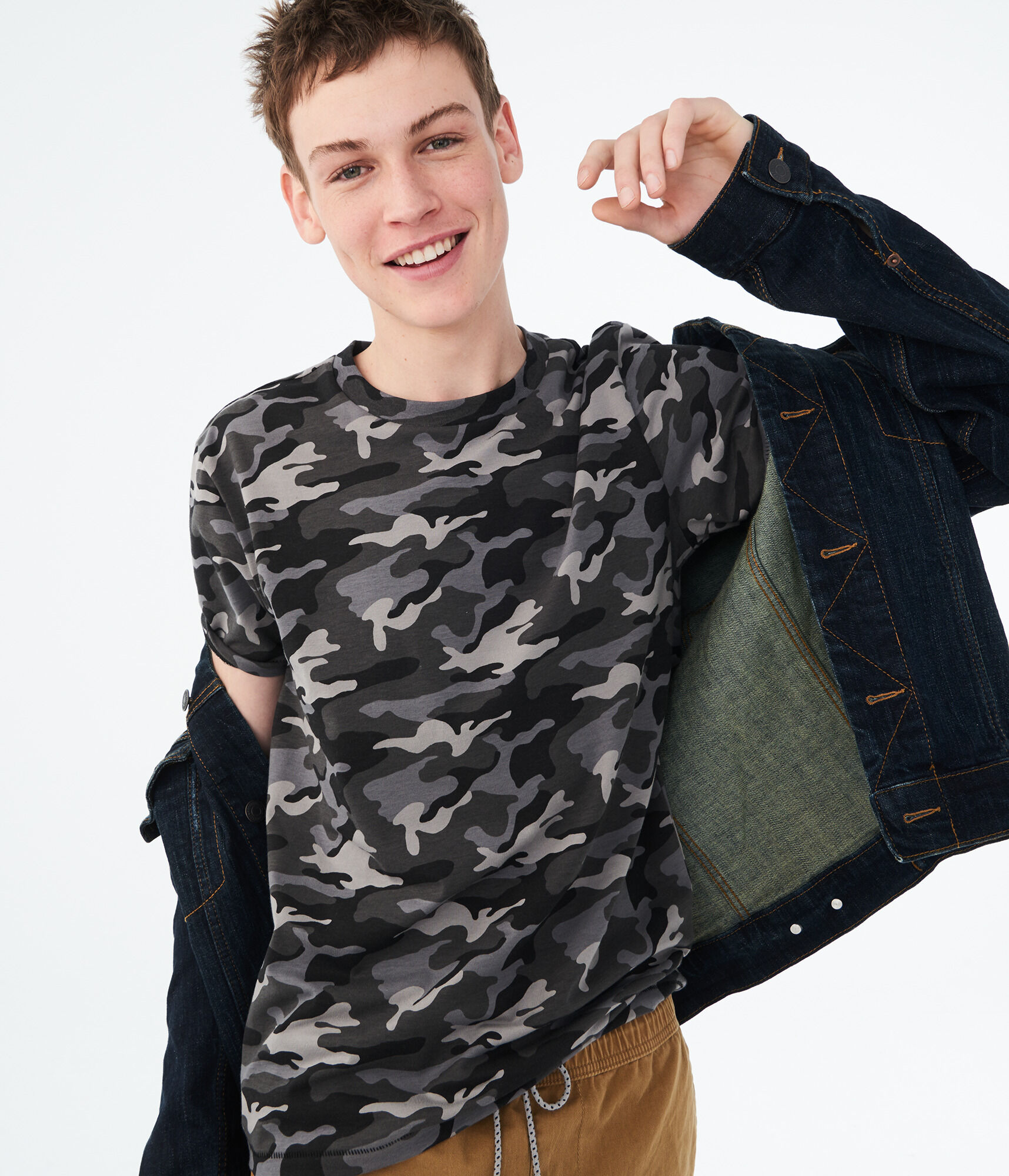 A87 Camo Stretch Crew Tee