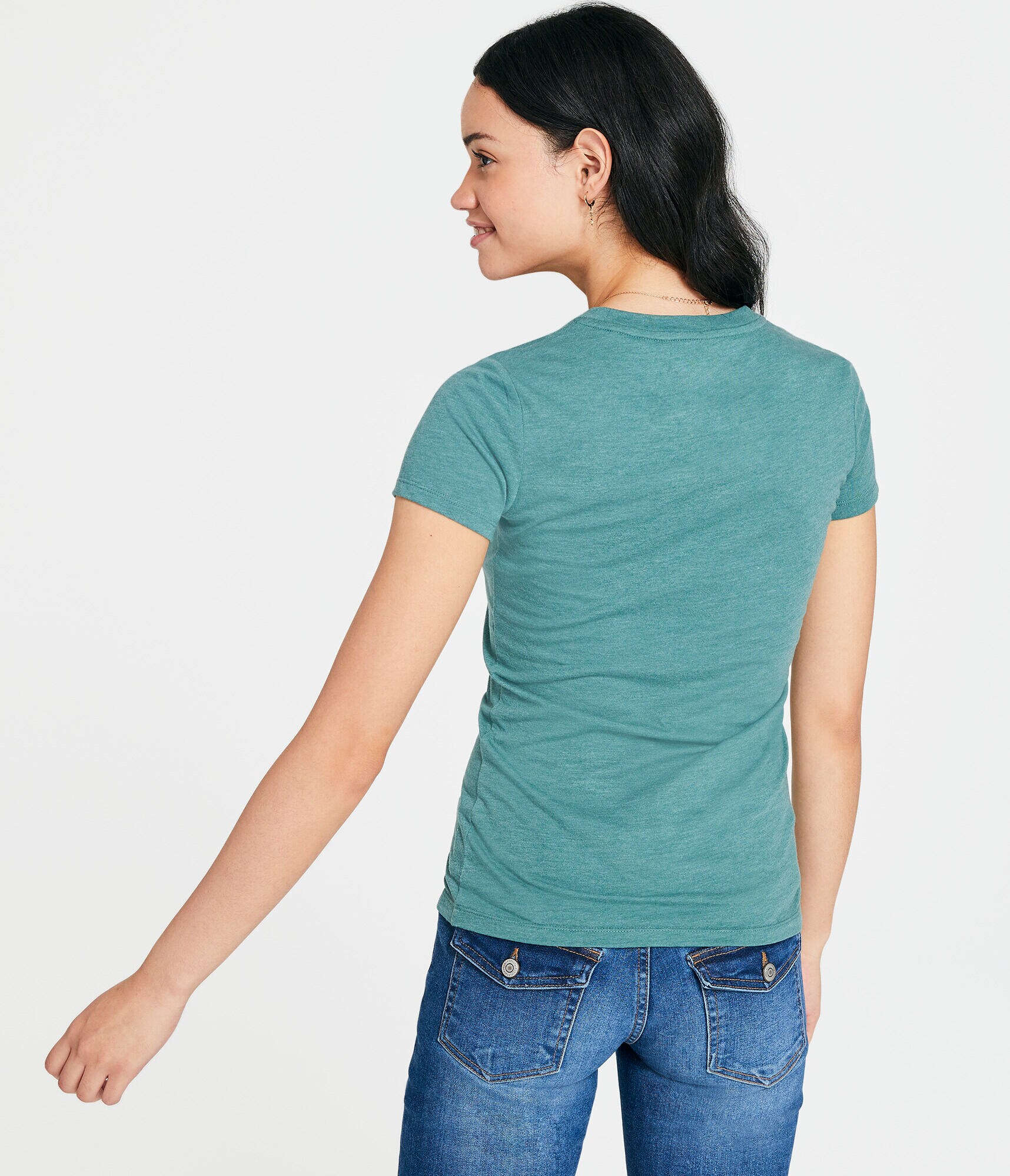 Aeropostale Circle Foil Appliqu&eacute; Graphic Tee