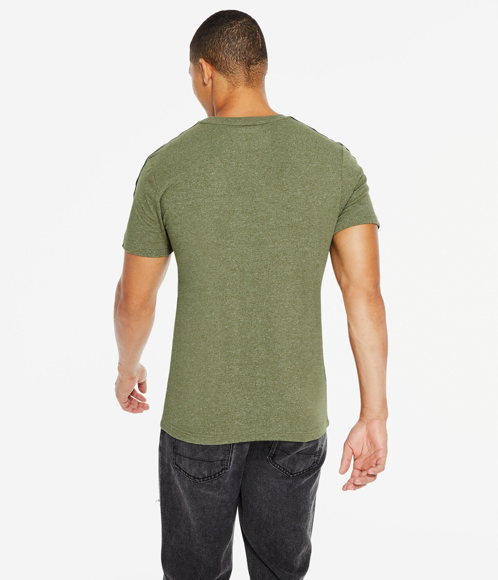 Aero Logo Sleeve Tape Stretch Graphic Tee