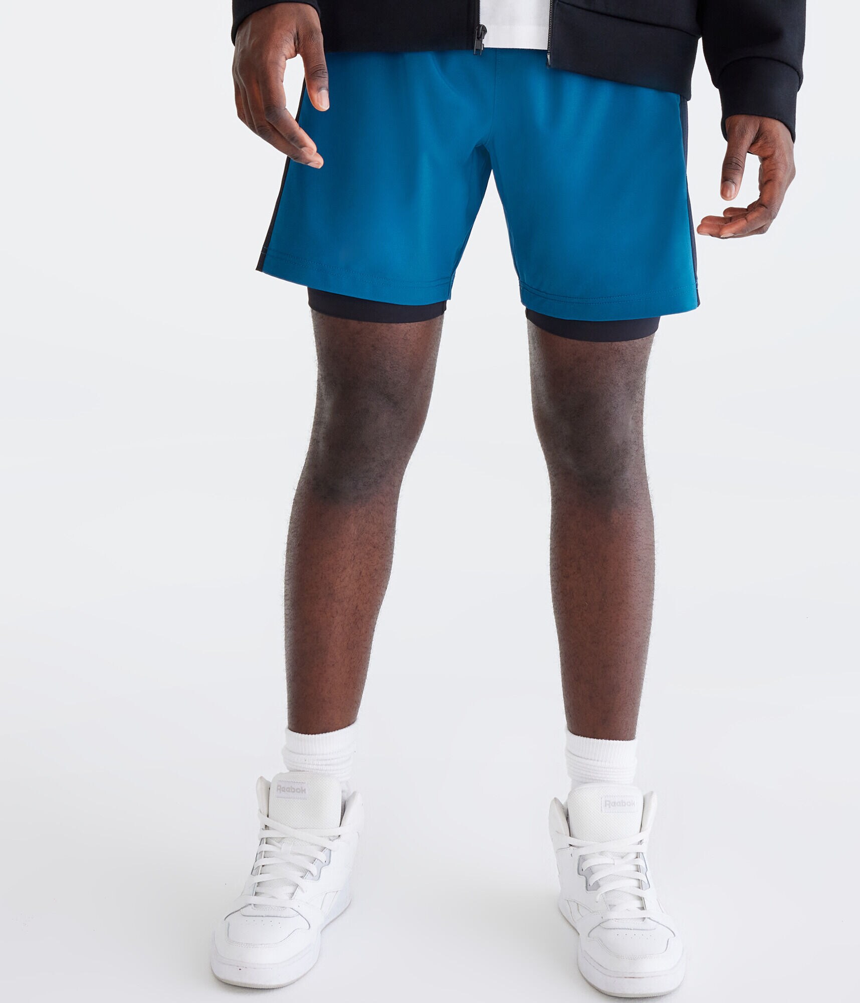 Colorblocked Hybrid Active Shorts 7