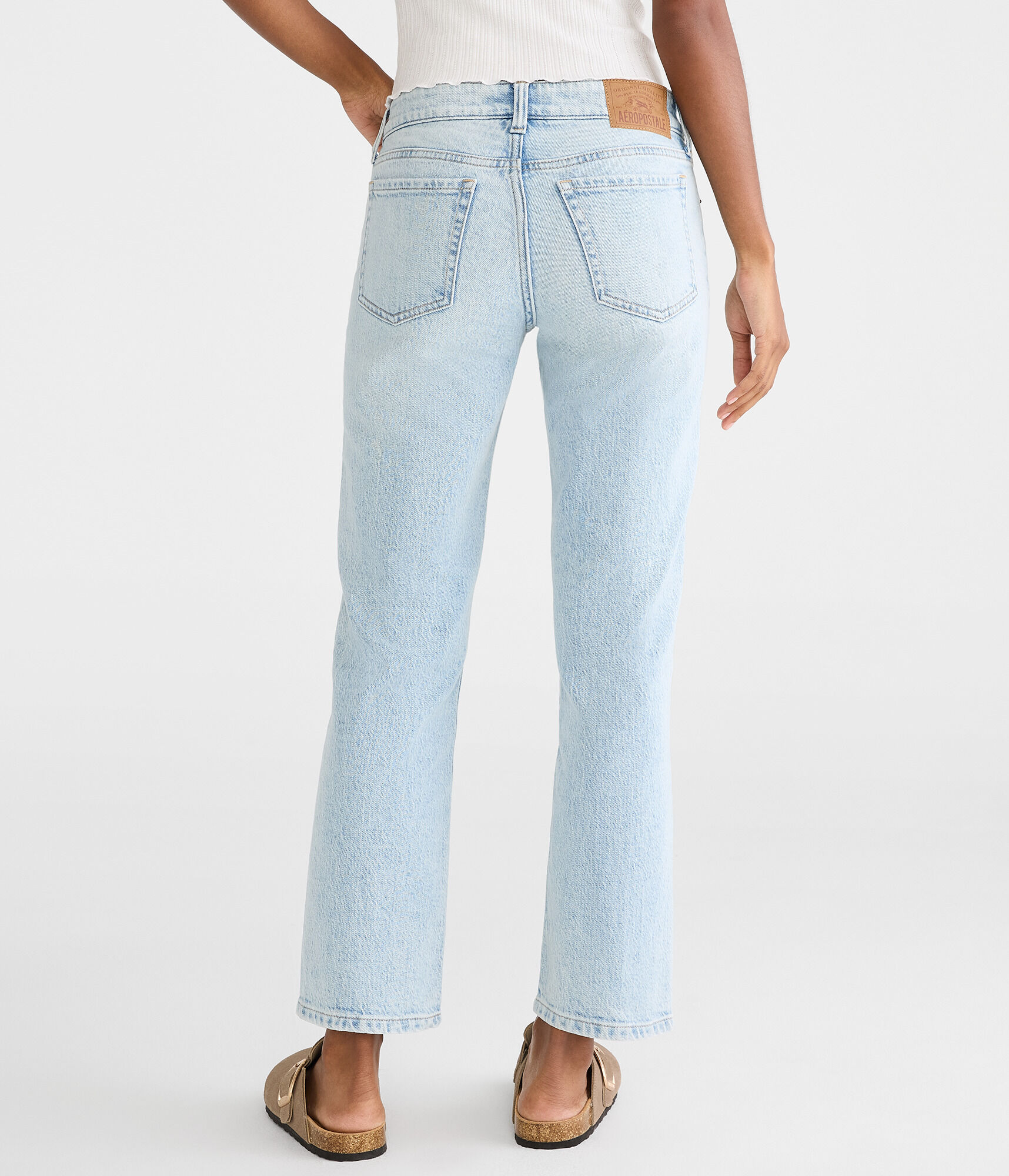 Mid-Rise Straight Ankle Jean