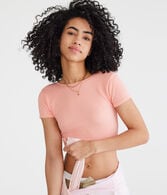 Wear 2 Ways Seamless Knotted Crop Top