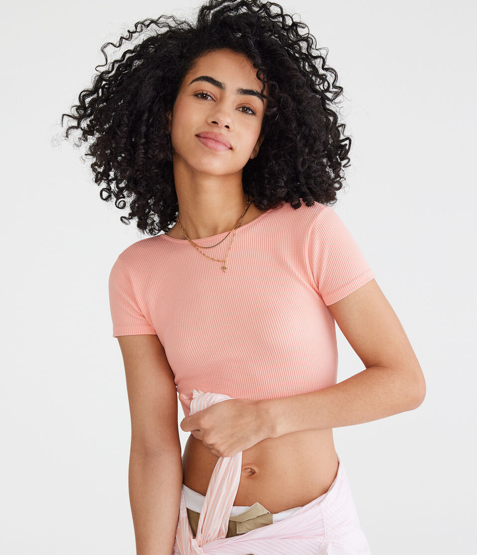 Wear 2 Ways Seamless Knotted Crop Top