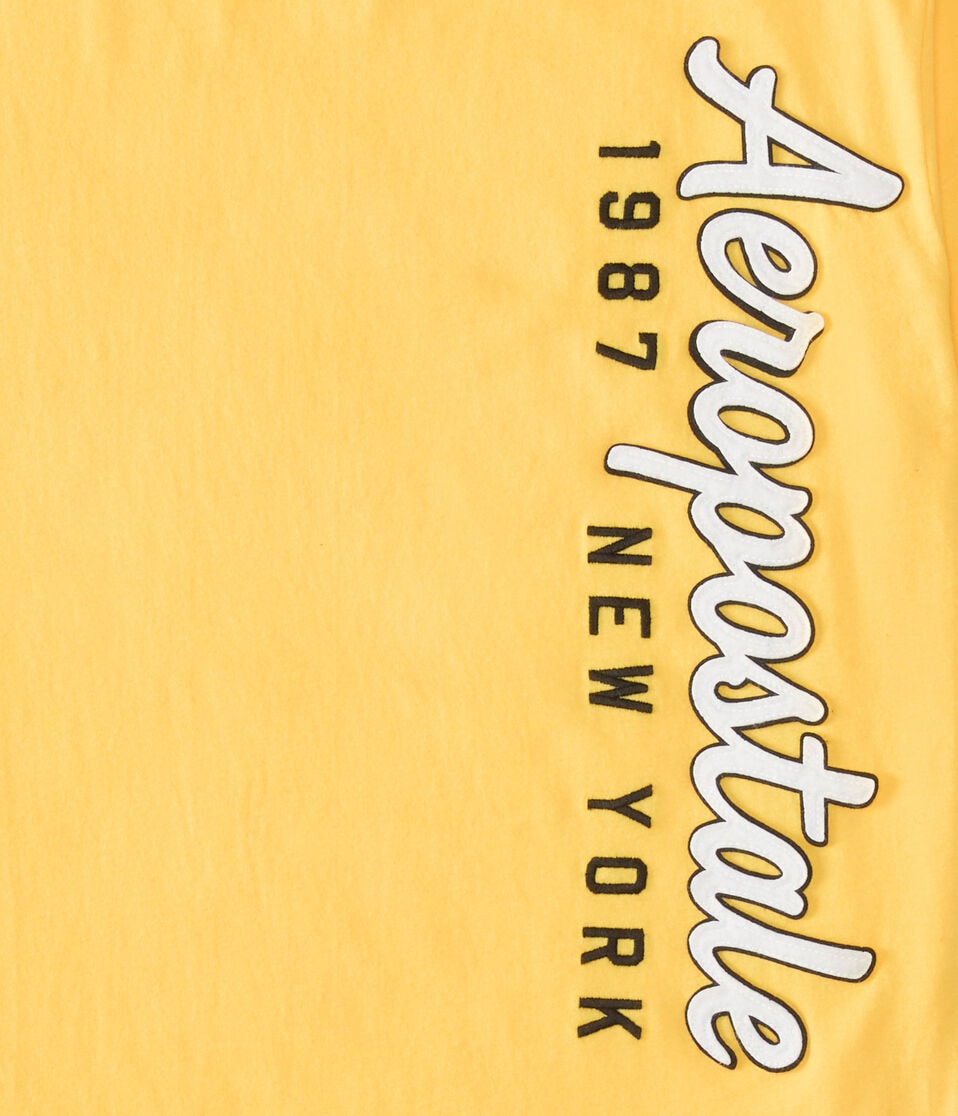 Aeropostale Script Appliqué Graphic Tee