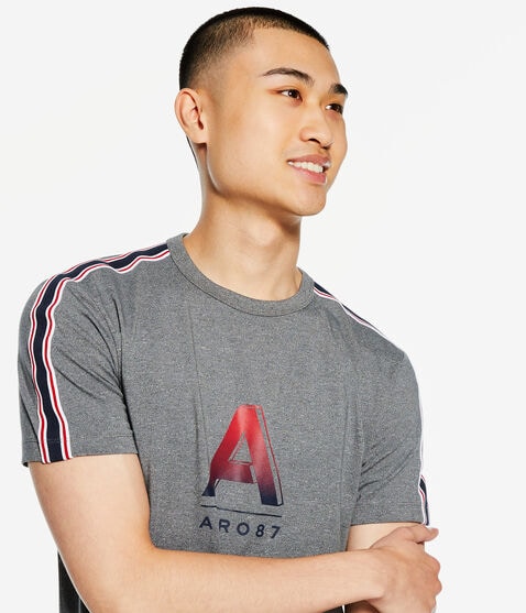 Aero 87 Sleeve Tape Stretch Graphic Tee Aero 87 Sleeve Tape Stretch Graphic Tee