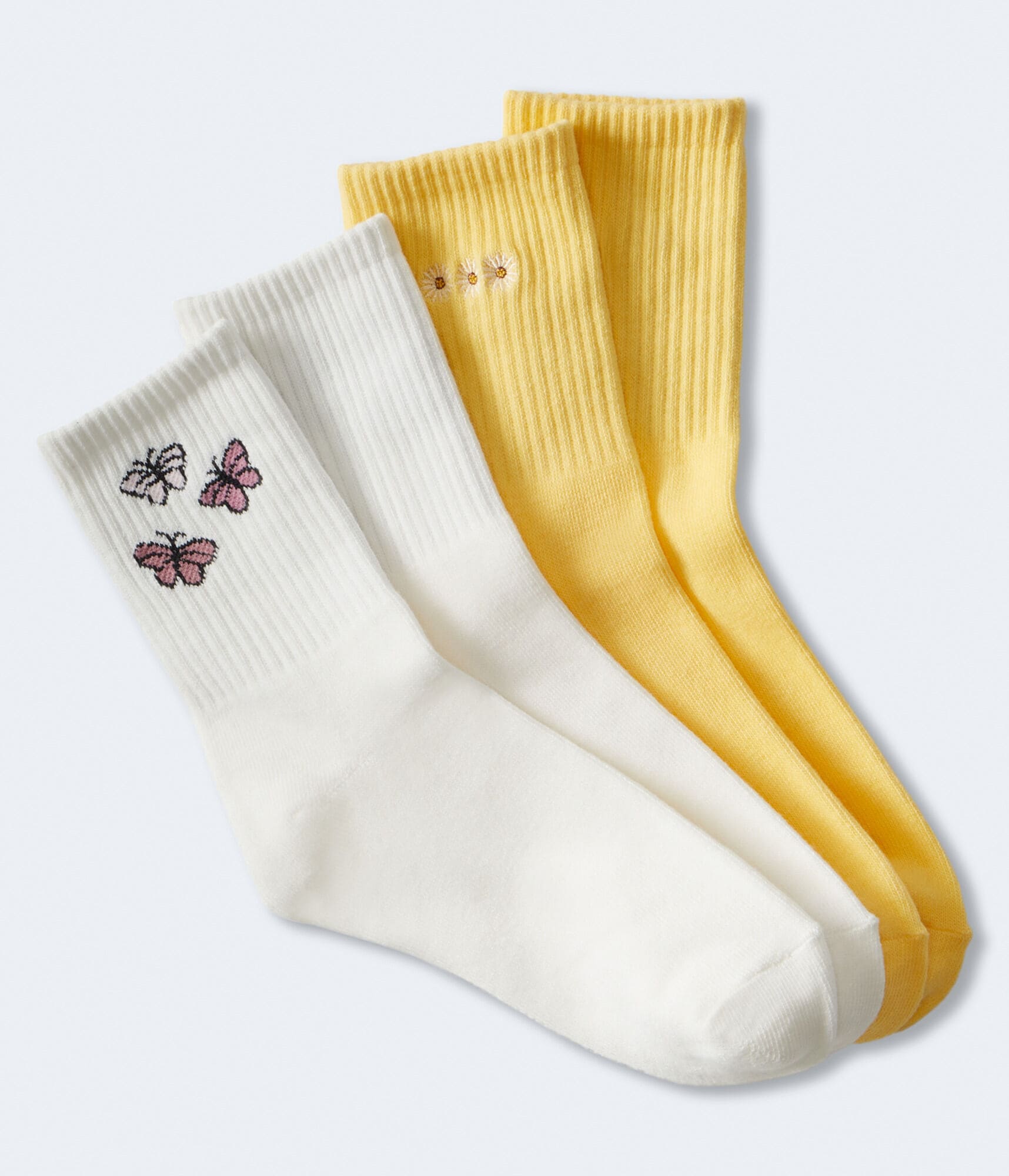 Daisy &amp; Butterfly Crew Sock 2-Pack
