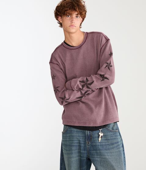 Long Sleeve Stars Thermal Crew Long Sleeve Stars Thermal Crew