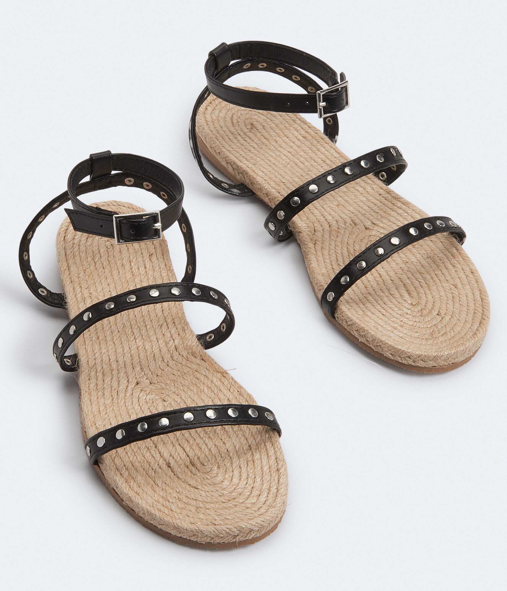 Studded Strappy Espadrille Sandal***