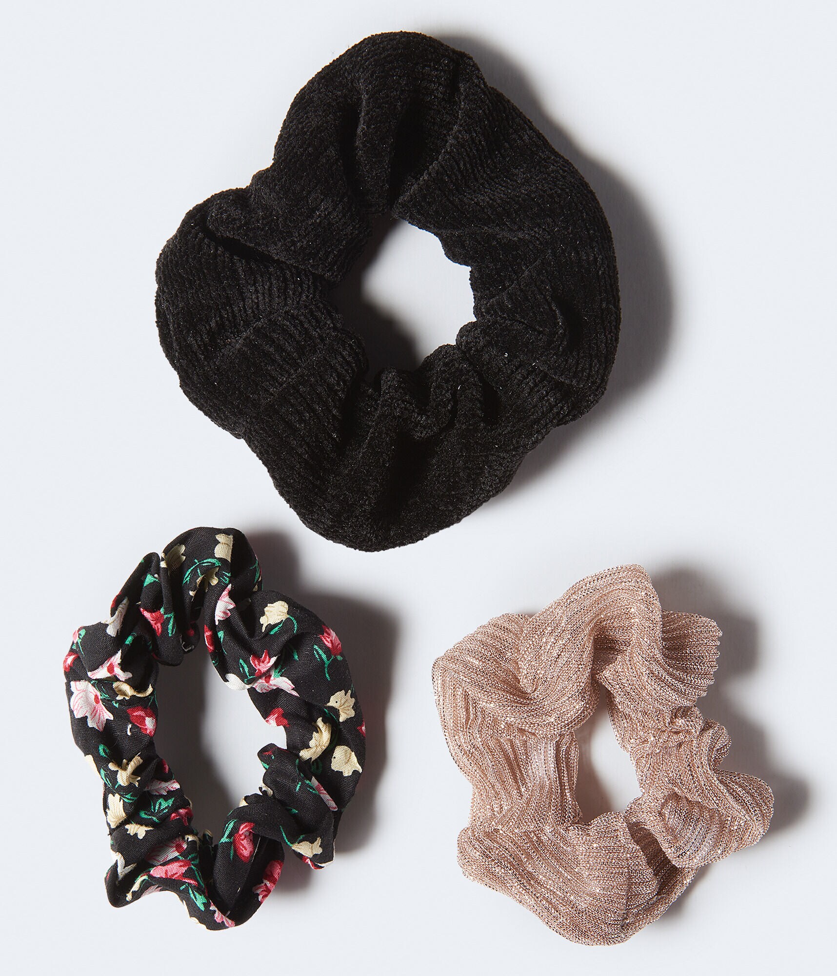 Metallic Scrunchie 3-Pack