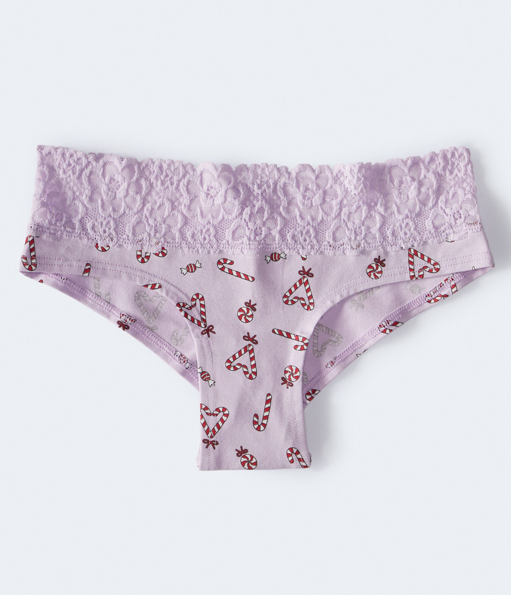 Candy Cane Lace-Trim Cheeky