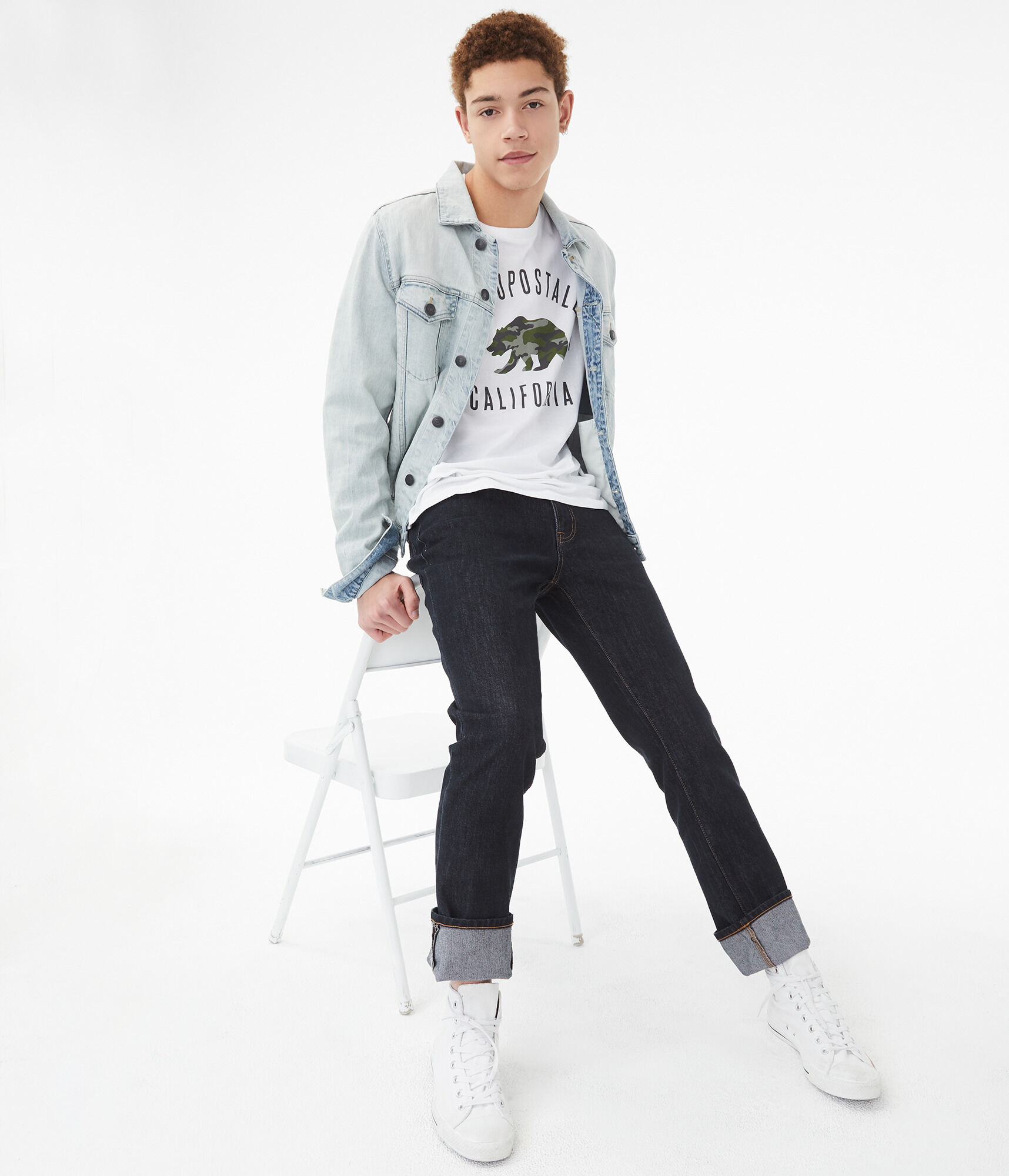 Aero Cali Camo Bear Graphic Tee