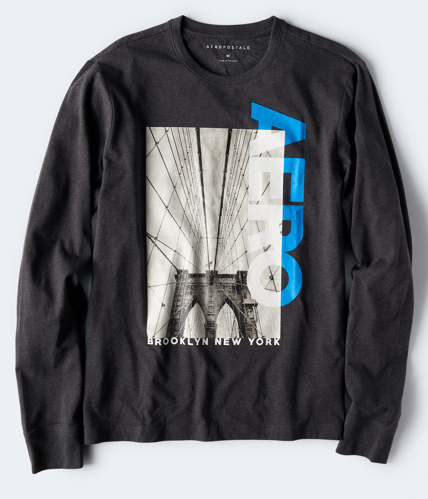 Long Sleeve Aero Brooklyn Bridge Graphic Tee***
