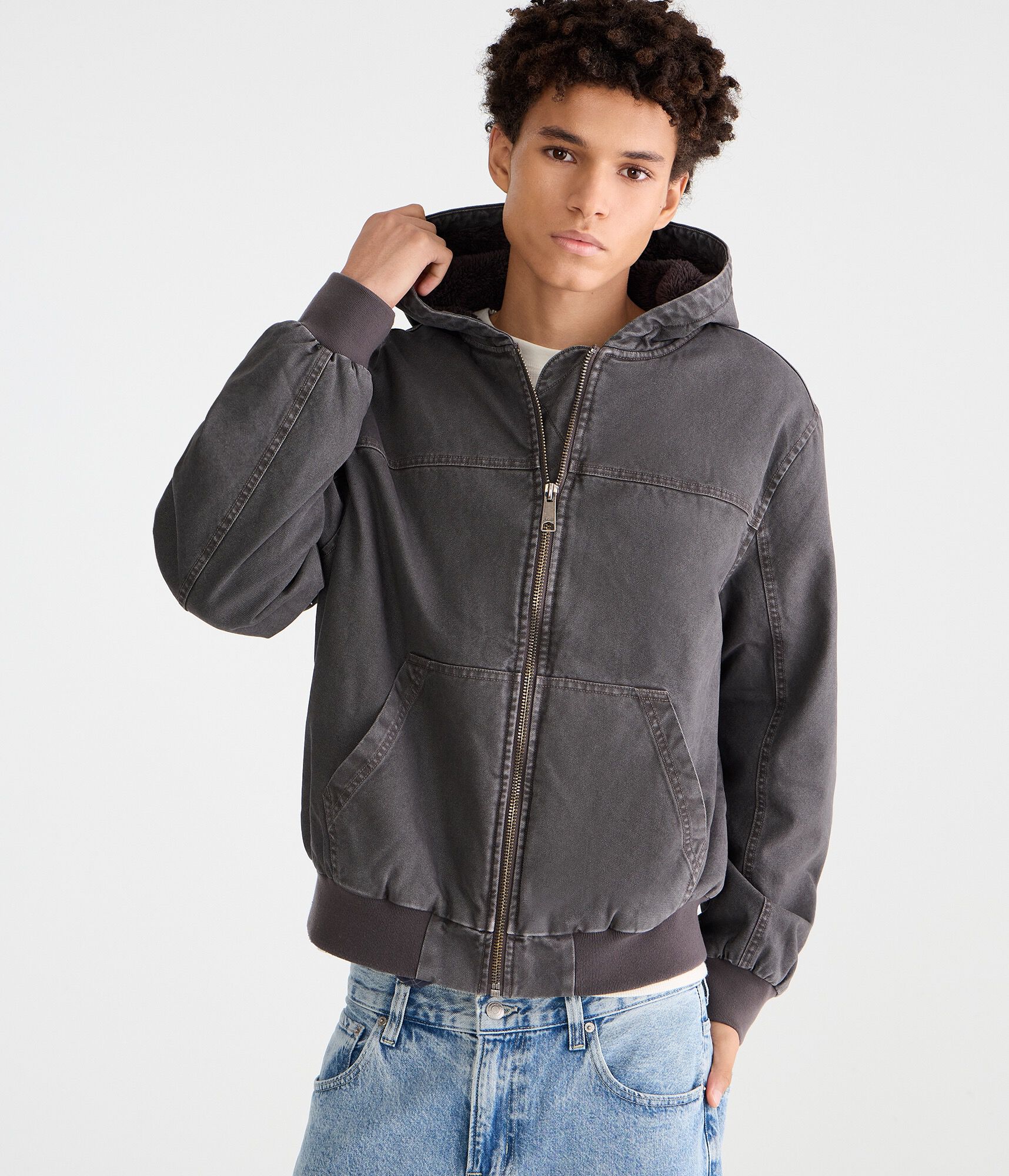 Hooded Full-Zip Skater Jacket