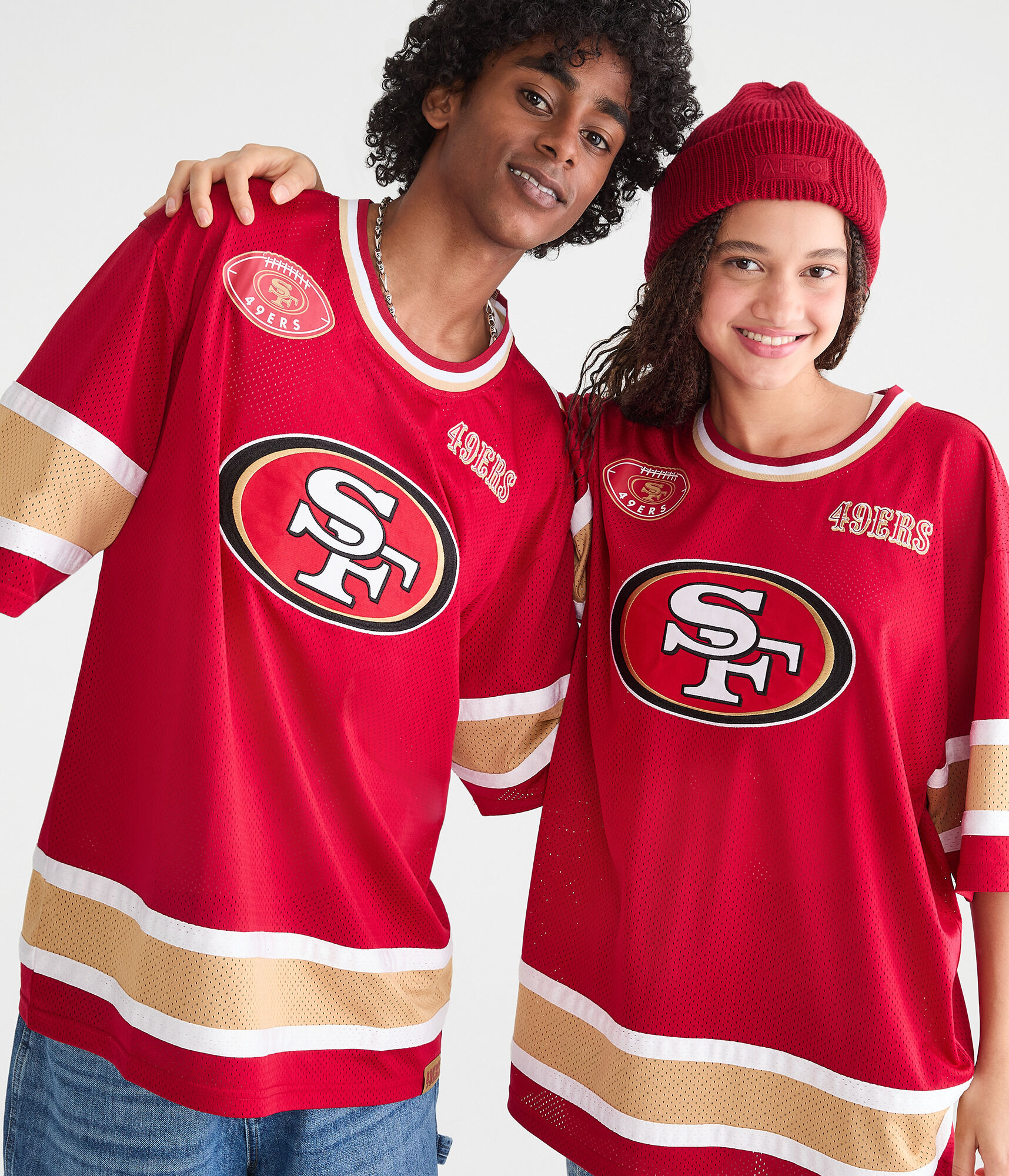 San Francisco 49ers Football Mesh Top