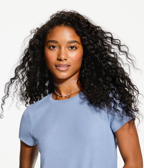 Seriously Soft Ribbed Crew Tee Seriously Soft Ribbed Crew Tee