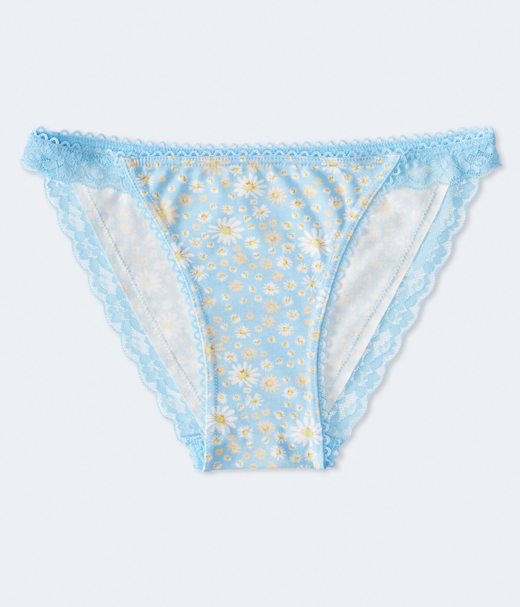 Floral Lace-Trim Bikini