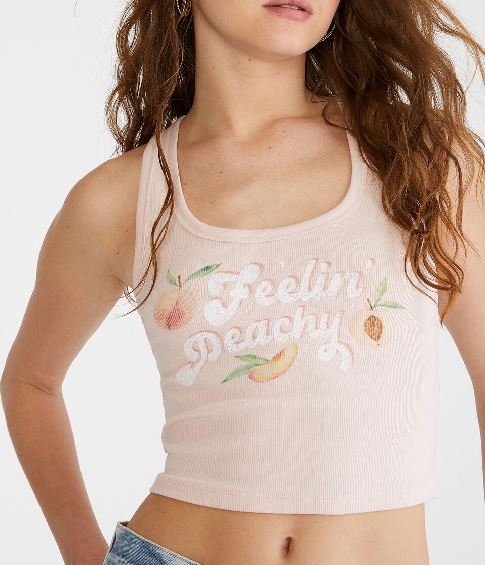 Feelin' Peachy Cropped Tank