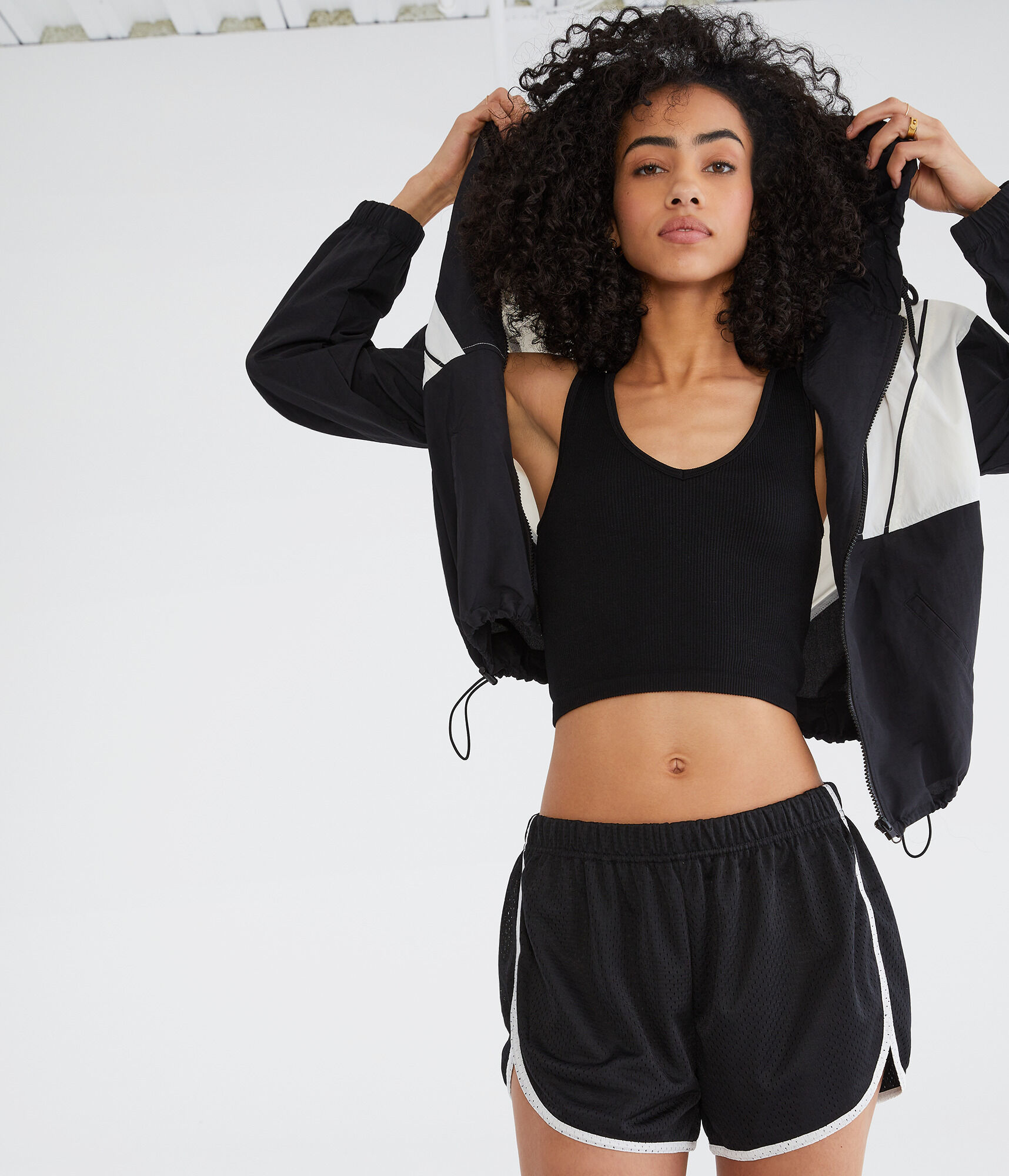 High-Rise Mesh Retro Shorts