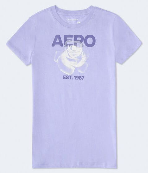 Aero Dotted Rose Graphic Tee Aero Dotted Rose Graphic Tee