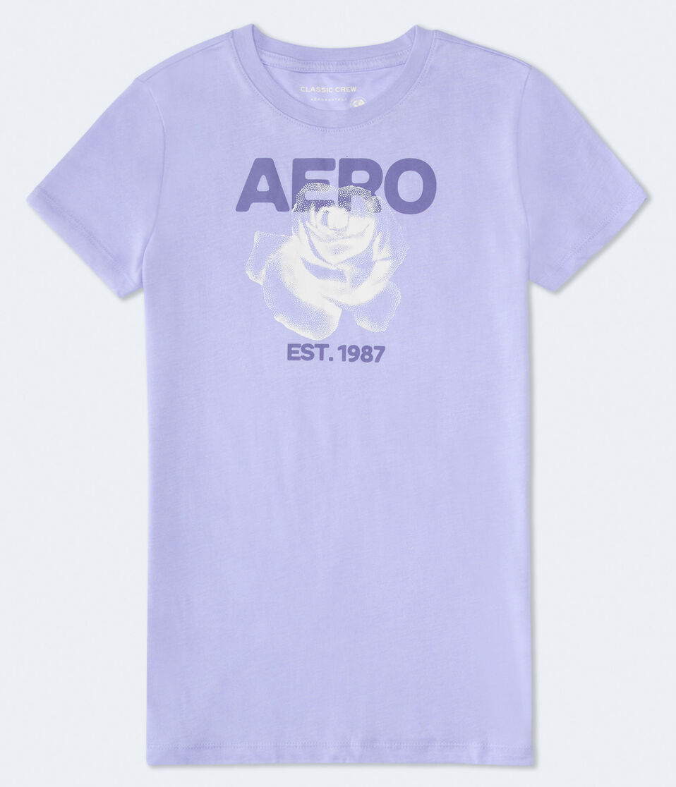 Aero Dotted Rose Graphic Tee