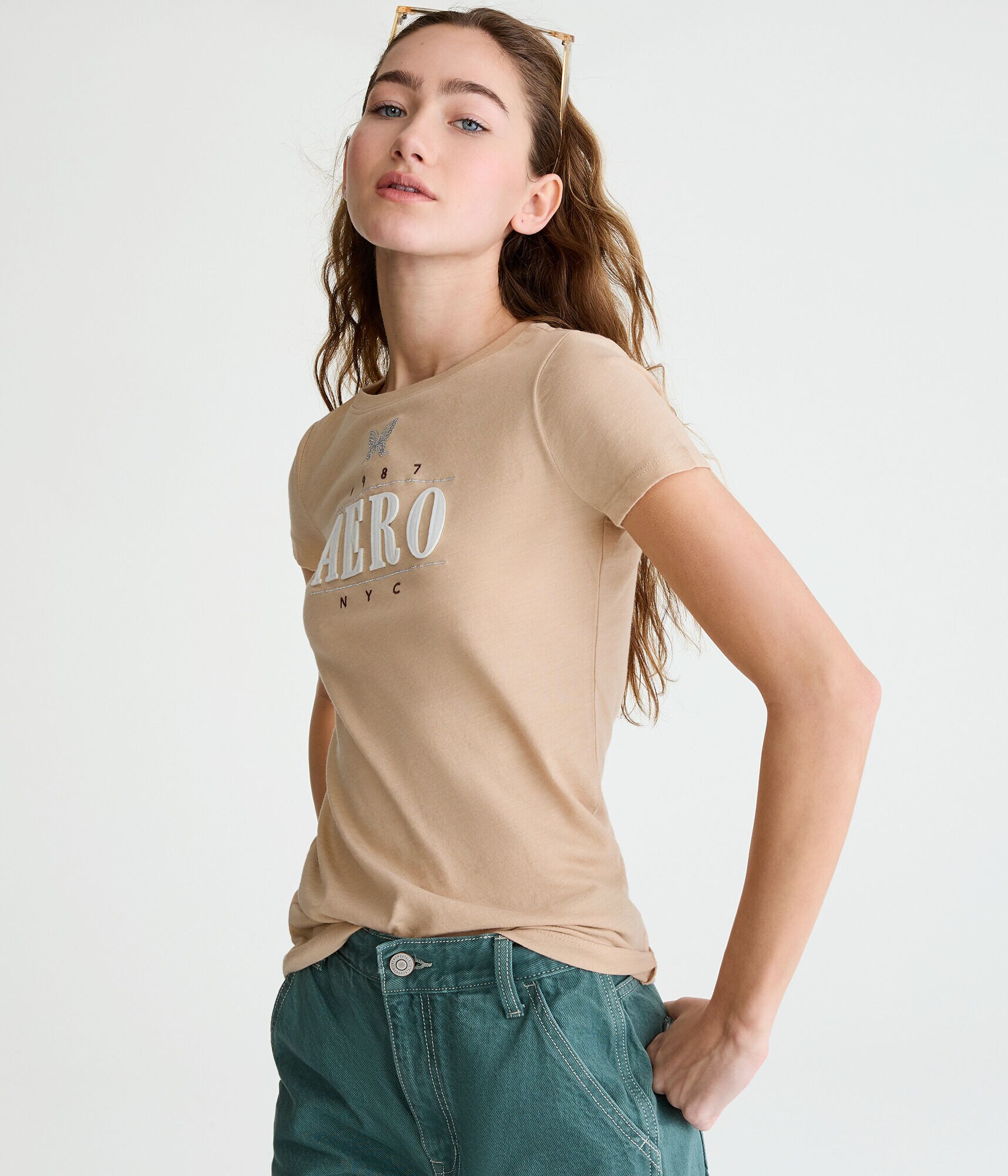 Aero Butterfly Appliqu&eacute; Graphic Tee