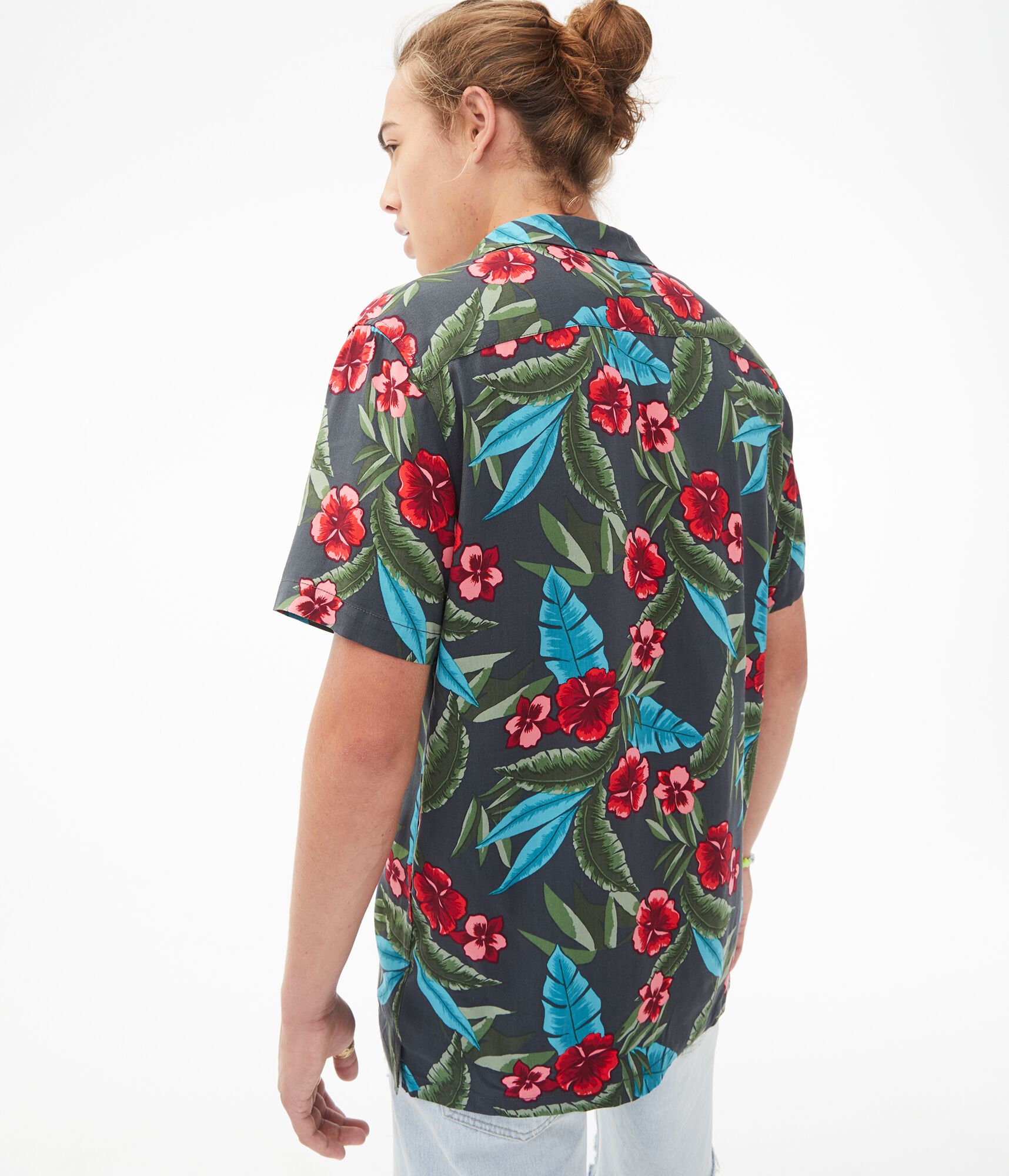 Paradise Floral Button-Down Resort Shirt