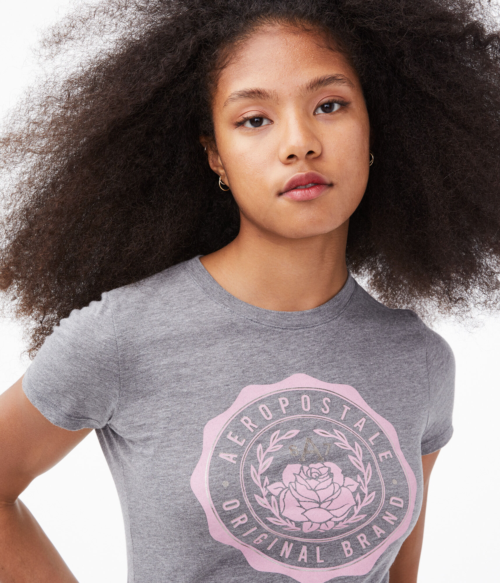 Rose Logo Crest Graphic Tee