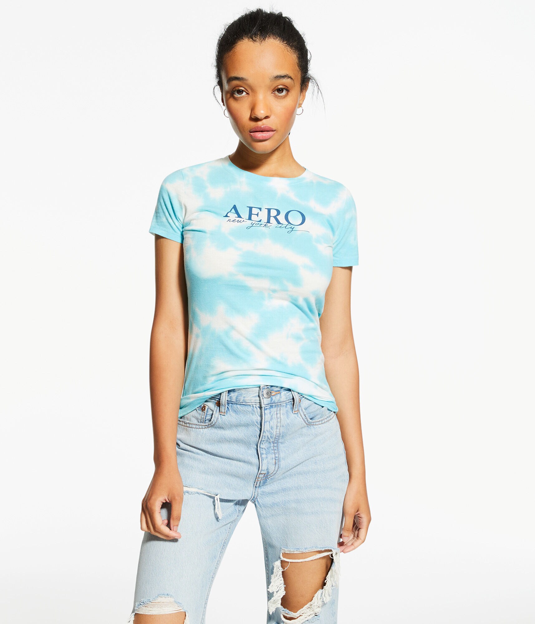 Aero New York City Tie-Dye Graphic Tee
