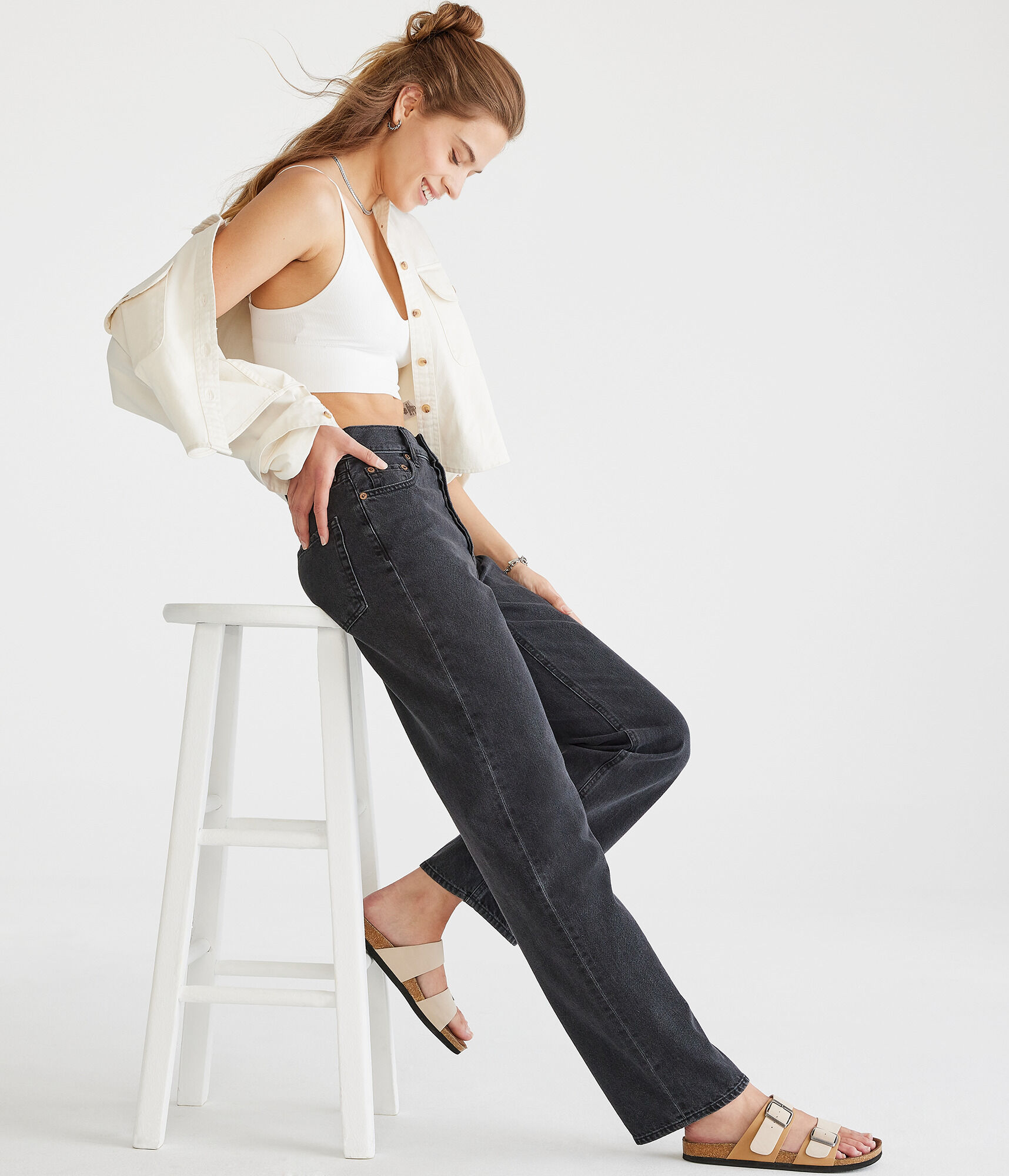 Curvy High-Rise Baggy Jean
