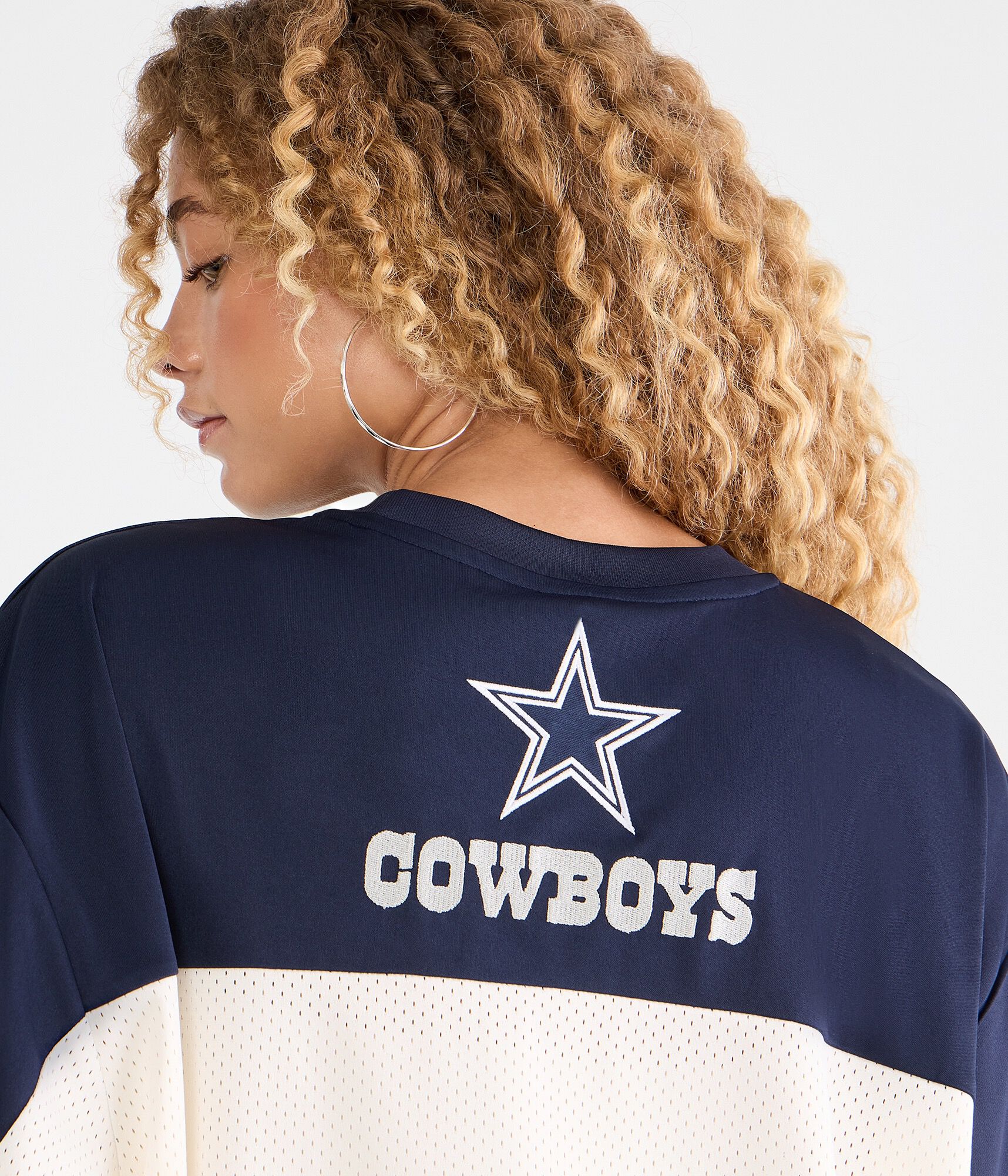 Dallas Cowboys Colorblock Mesh Top