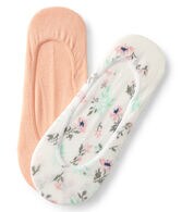 2-Pack Stripe & Space Dye No-Show Socks