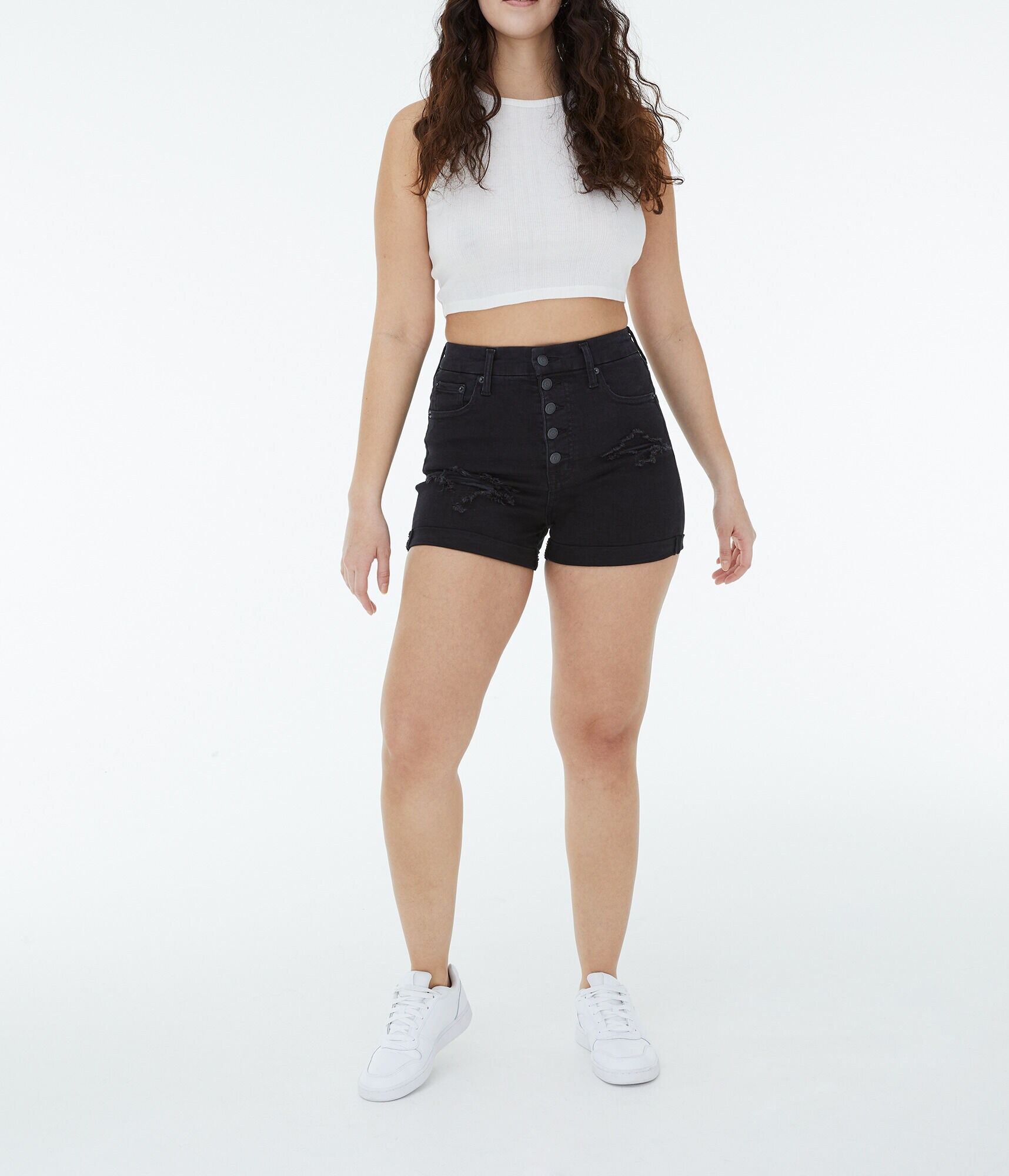 Premium Seriously Stretchy Super High-Rise Curvy Midi Shorts