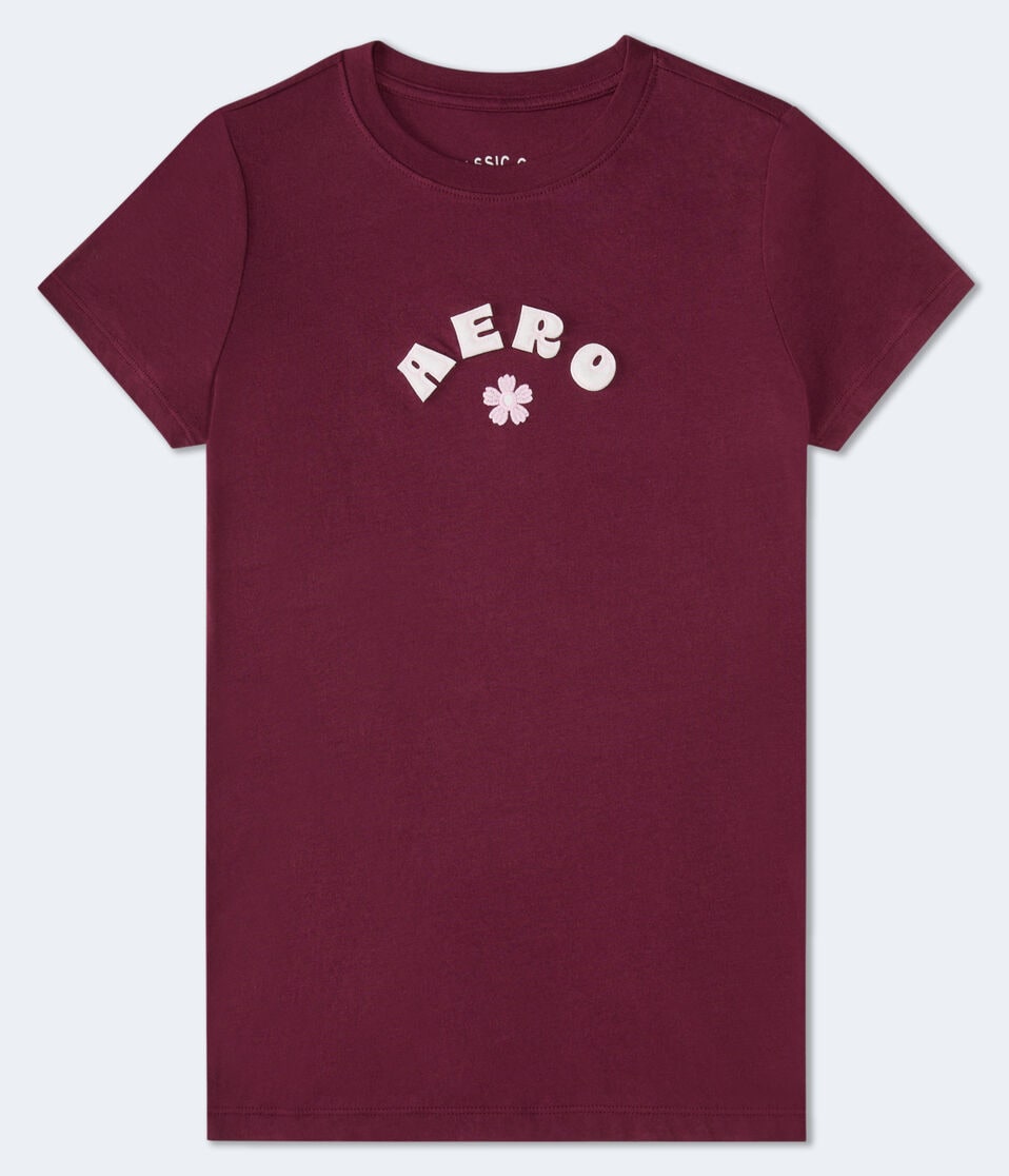 Aero Flower Appliqué Graphic Tee