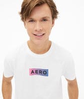 Ombré Aero Box Logo Graphic Tee