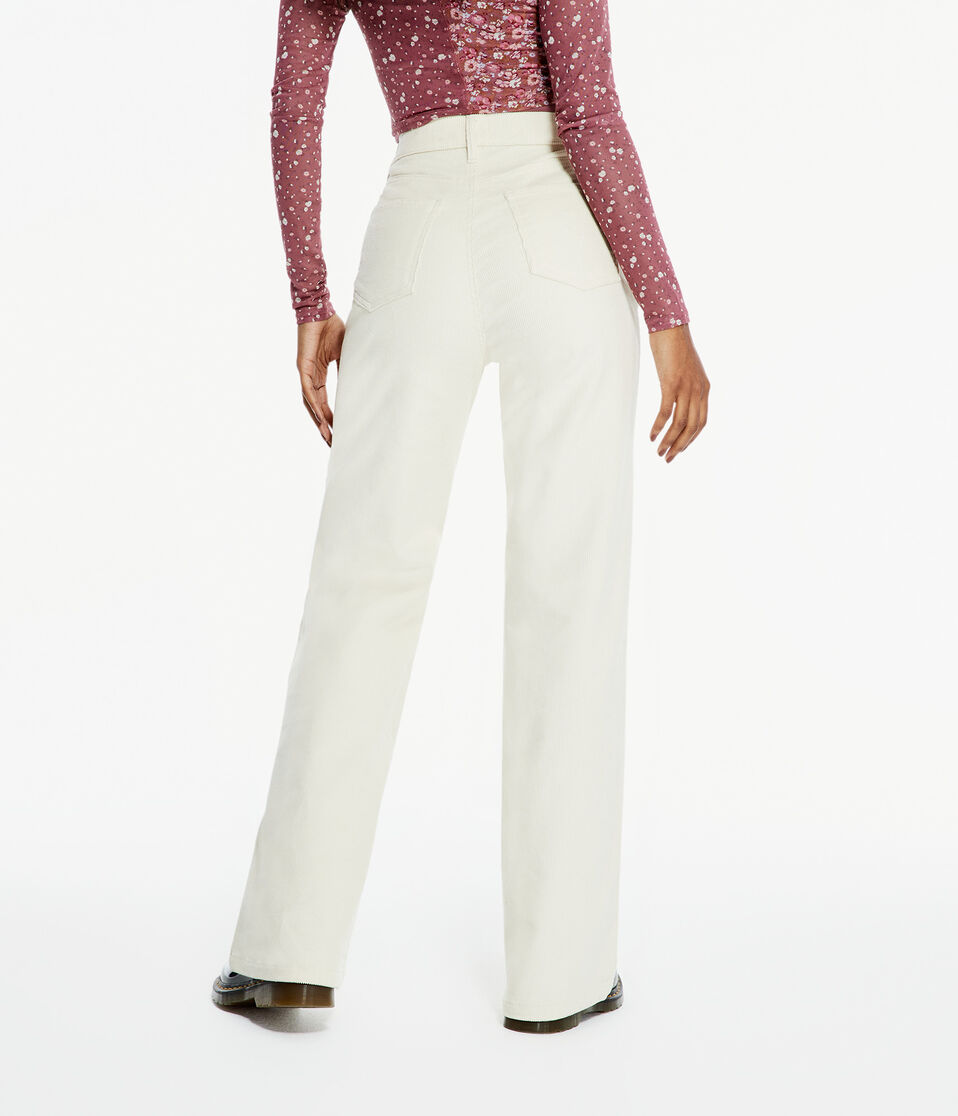 High-Rise Wide Leg Corduroy Pants