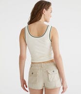 Michigan State Football Cropped Graphic Tank