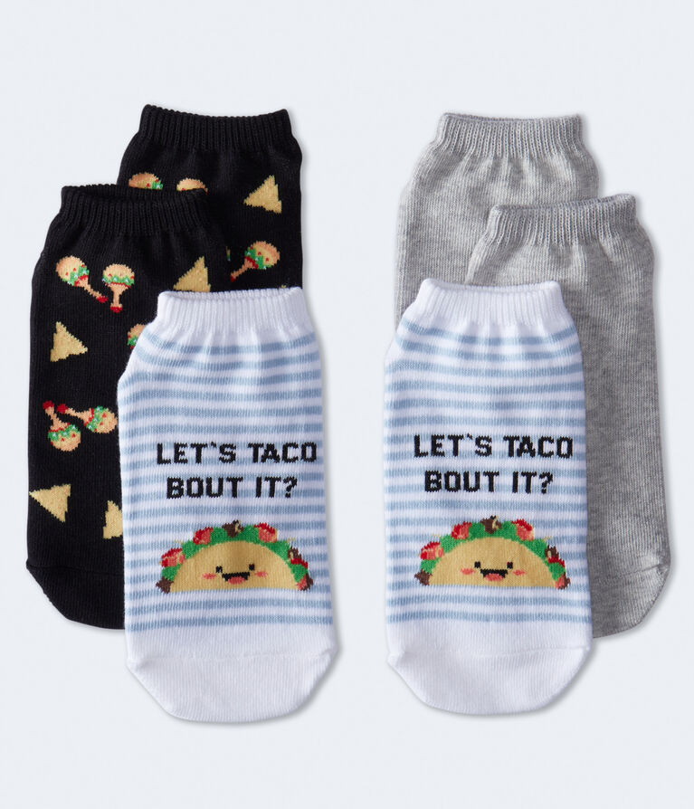 Let's Taco Bout It Ankle Sock 3-Pack