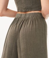High-Rise Linen Wide-Leg Pants