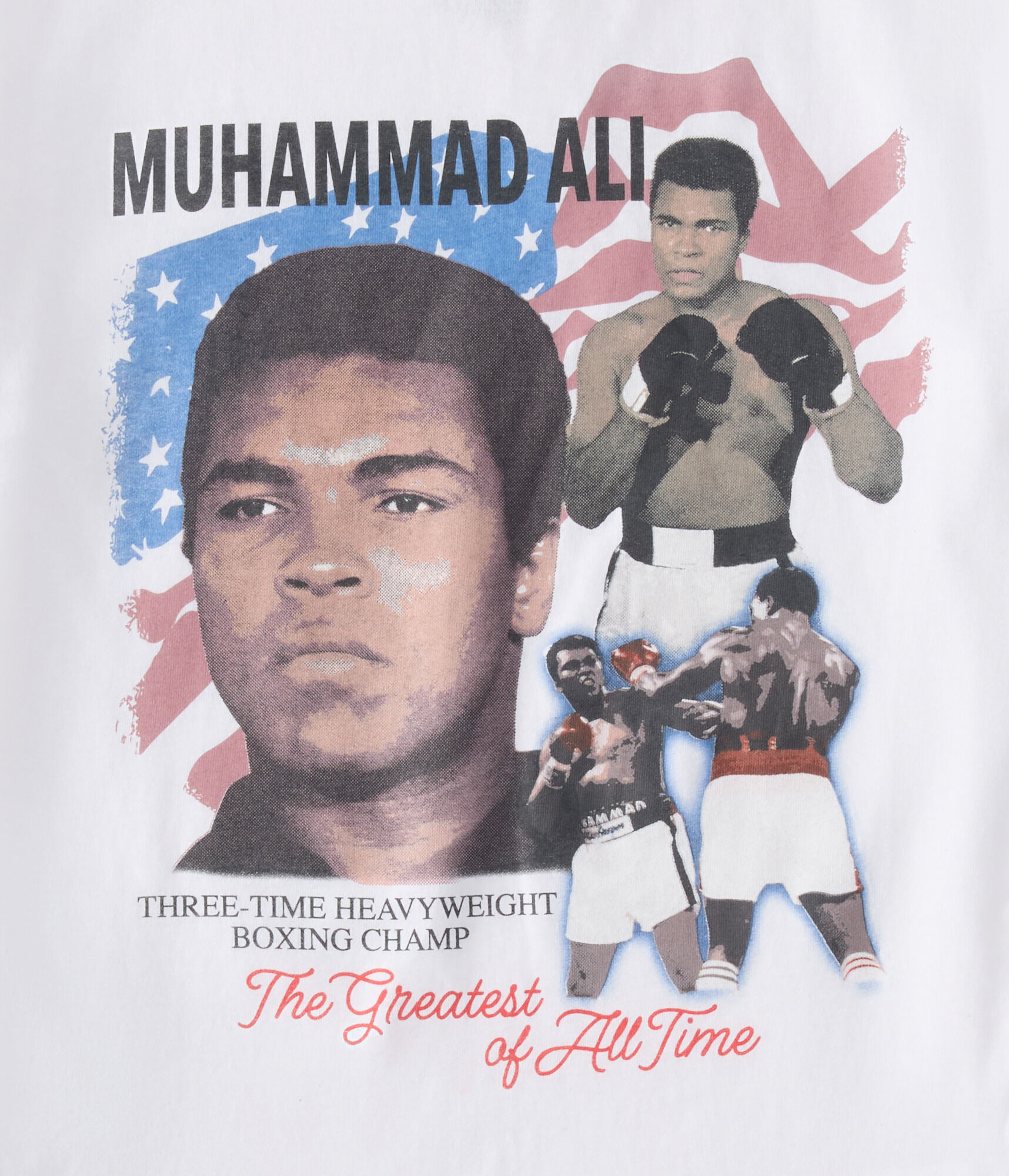 Muhammad Ali Flag Relaxed Graphic Tee