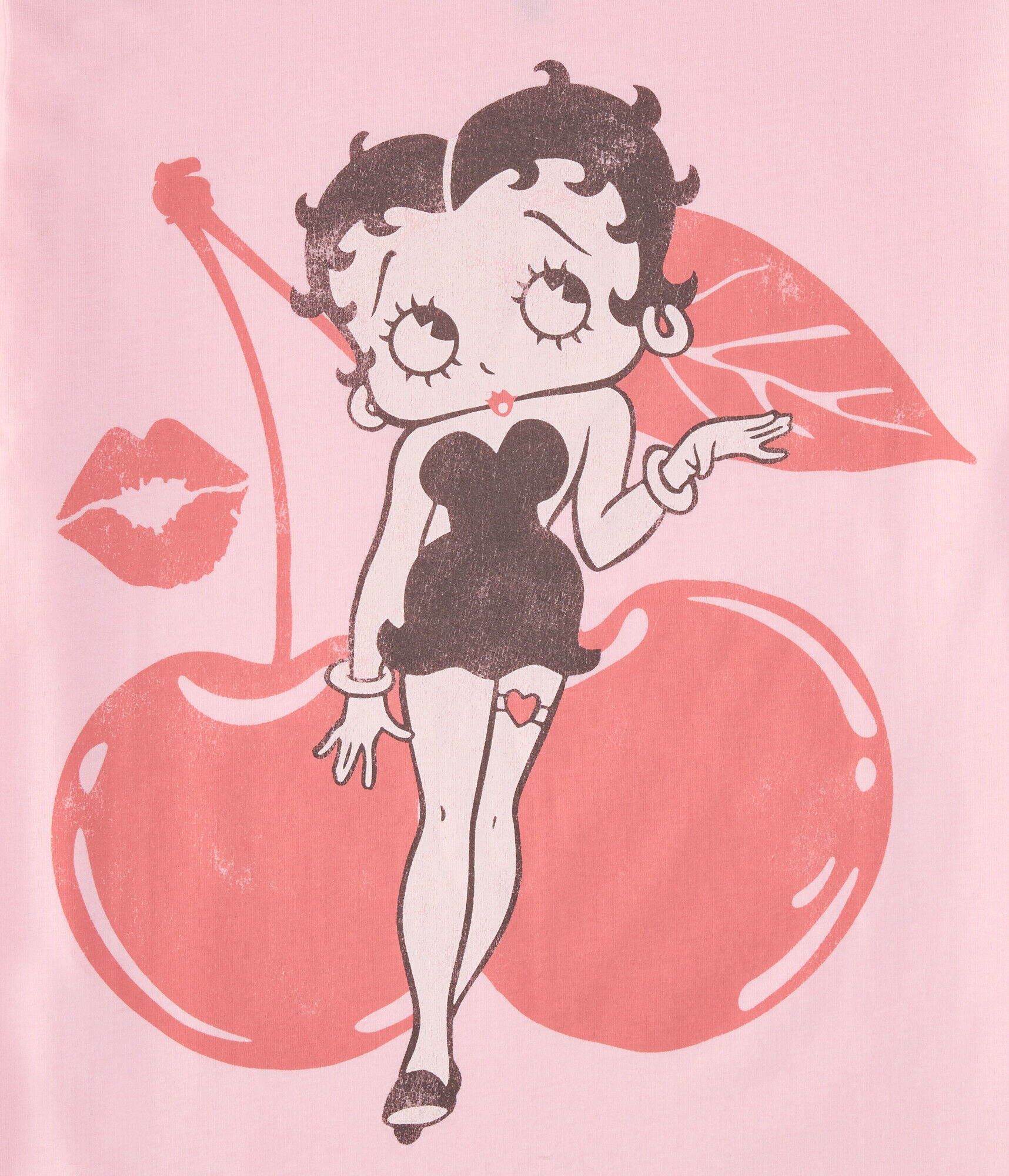 Betty Boop Cherries Oversized Graphic Tee