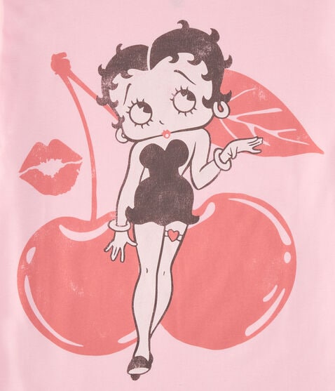 Betty Boop Cherries Oversized Graphic Tee Betty Boop Cherries Oversized Graphic Tee