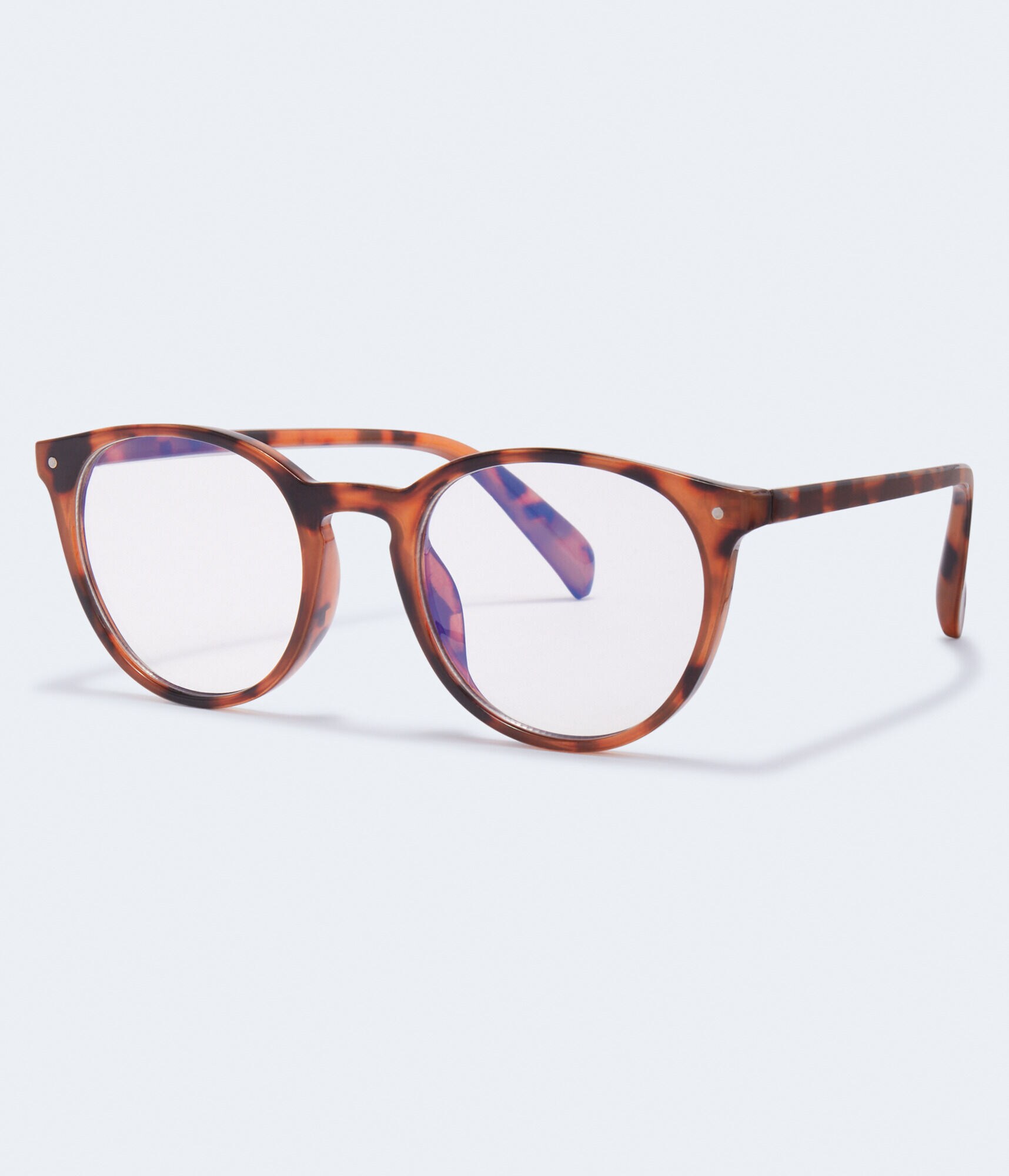 Tortoiseshell Round Blue Light Glasses